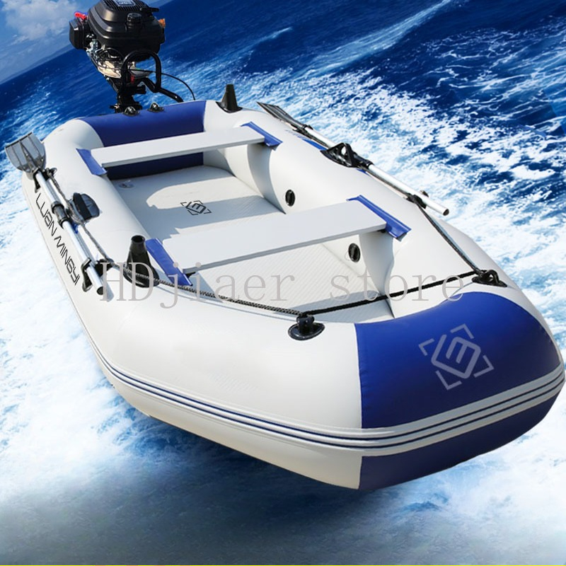 Fishing Kayak Sit On Top - Inflatable Boat with Hard Bottom Thickened