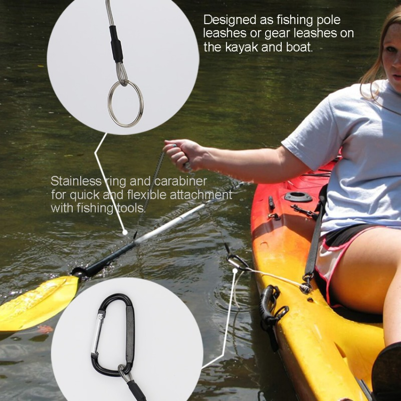 Ackibbik 6pcs Fishing Lanyard  - đánh giá và giá Fishing Kayak Paddle Leash