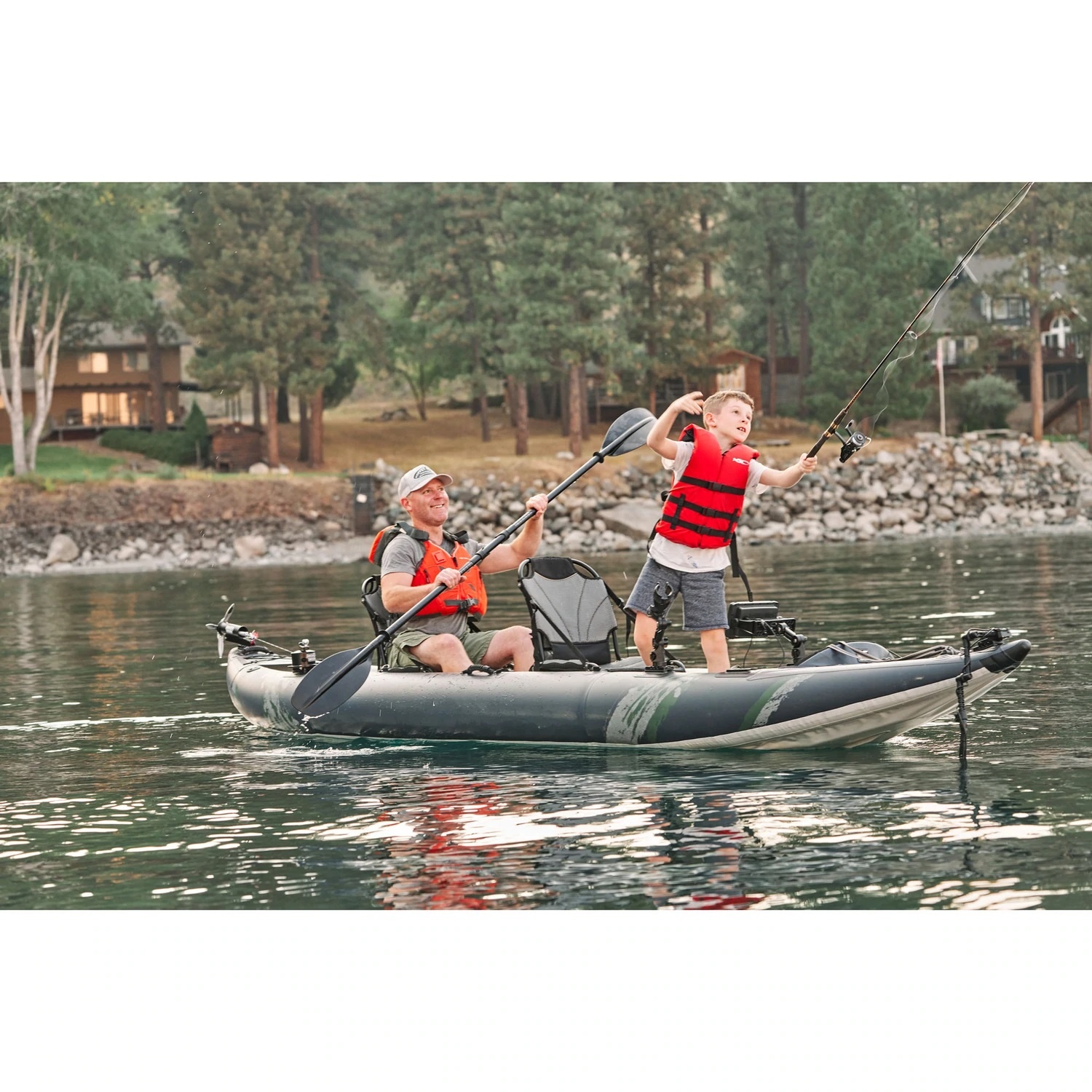 Airo Inflatable Fishing Kayak  - đánh giá và giá Fishing Kayak Seat