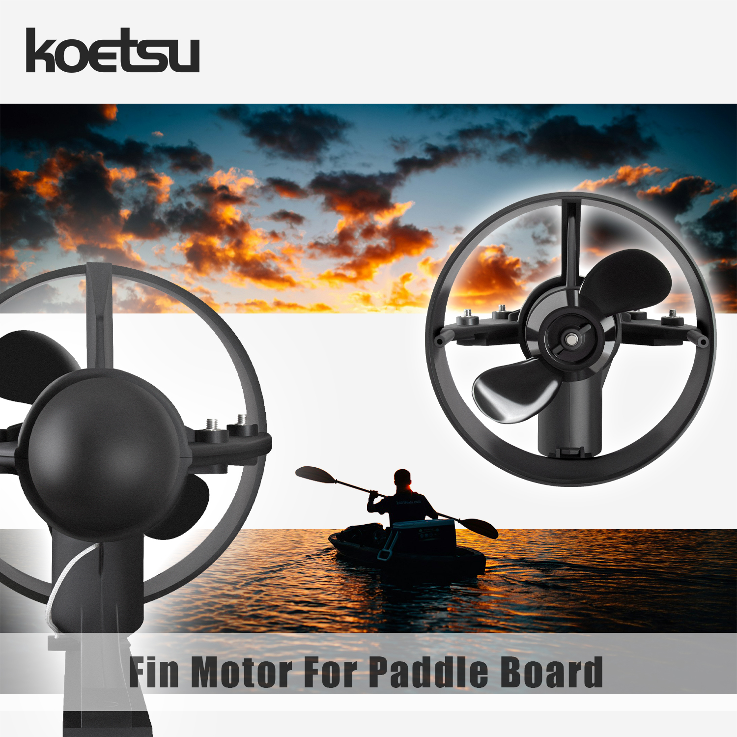 KOETSU paddle board underwater - đánh giá và giá Fishing Kayak Trolling Motor
