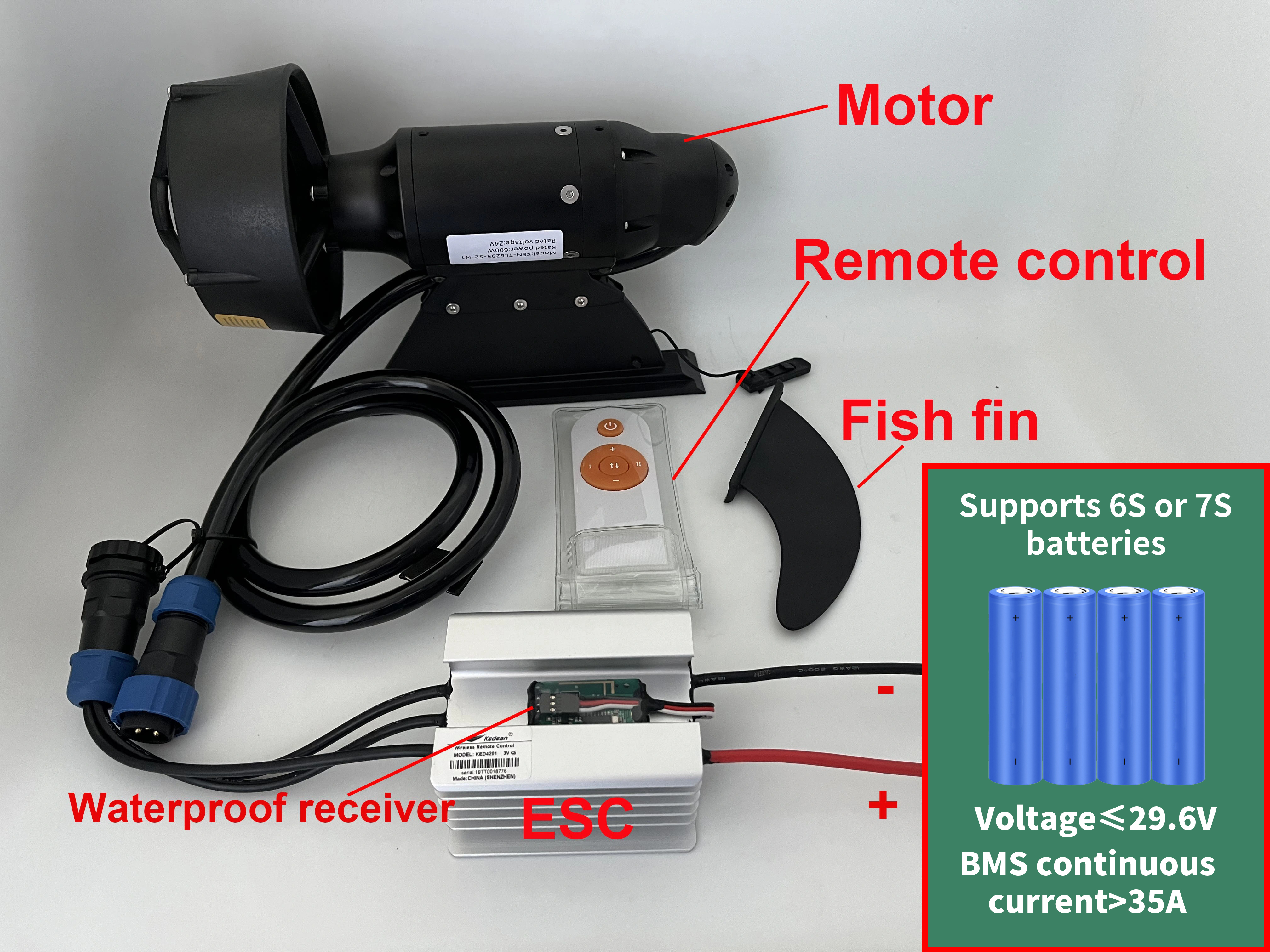 380W 600W Electric Fins Stand  - đánh giá và giá Fishing Kayak Trolling Motor