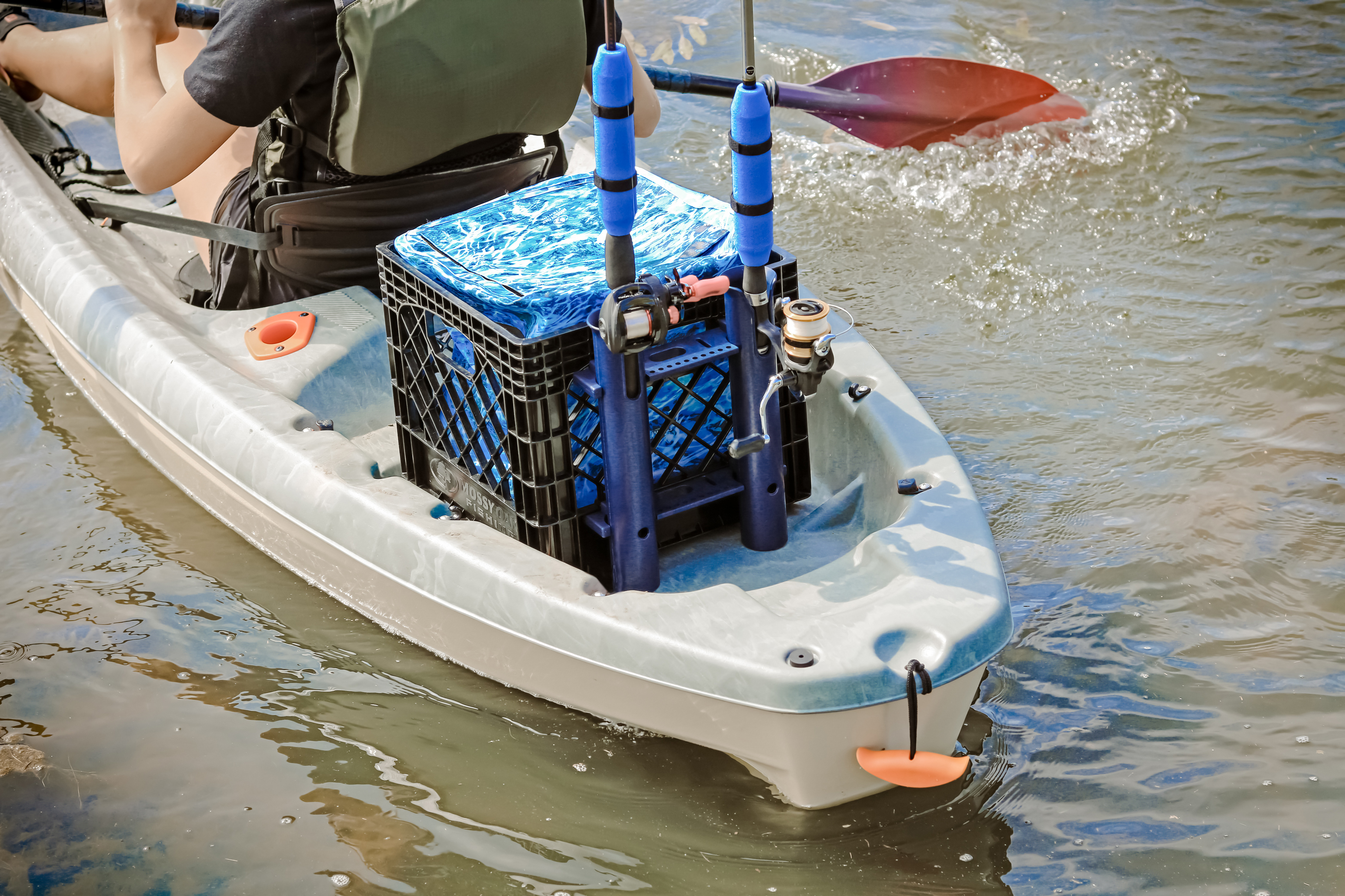 Kayak Storage Crate with Dry B - đánh giá và giá Fishing Kayak Crate