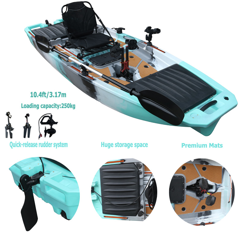10FT Single Seat LLDPE Sit On  - đánh giá và giá Fishing Kayak Sit In